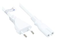 Alcasa P0370-W050 electriciteitssnoer Wit 5 m Netstekker type C C7 stekker