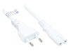 Alcasa P0370-W007 electriciteitssnoer Wit 0,75 m Netstekker type C C7 stekker