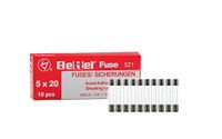 edi-tronic 10x G-zekering 6.3A Flink 5x20mm 250V Glas Type 521