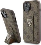 Guess 4G Triangle Logo Grip Case - Apple iPhone 15 - Brown