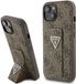 Guess 4G Triangle Logo Grip Case - Apple iPhone 15 - Brown