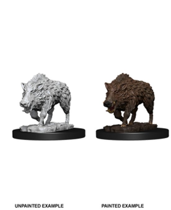 WizKids Deep Cuts Unpainted Miniatures - Wild Boar