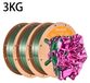 StarTech Seiden PLA 3D-printerfilament - Tweekleurig, hoge snelheid - 1,75 mm ±0,03 - Tot 500 mm/s - Spoel van 3 kg - Rood-groen