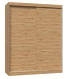 Topeshop IGA 160 ART B KPL Garderobe Eiken 7 schappen 2 deuren