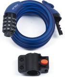 Xolid Fietsslot met cijferslot - 120 cm - donkerblauw - kabelslot