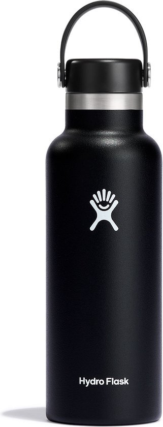 Hydro Flask 532 ml Standard Mouth Flex Cap - Zwart