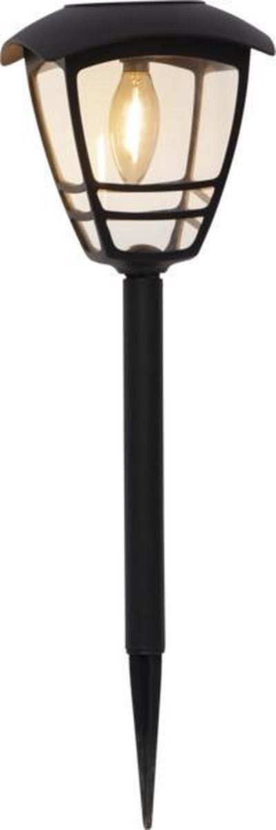 RTM Lighting Solar Priklamp - Zwart - Warm Wit - 45CM - Zonne-Energie