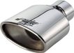 Simoni Racing Uitlaatsierstuk Ovaal RVS - 163x90xL184mm - Montage ->60mm - Zwart