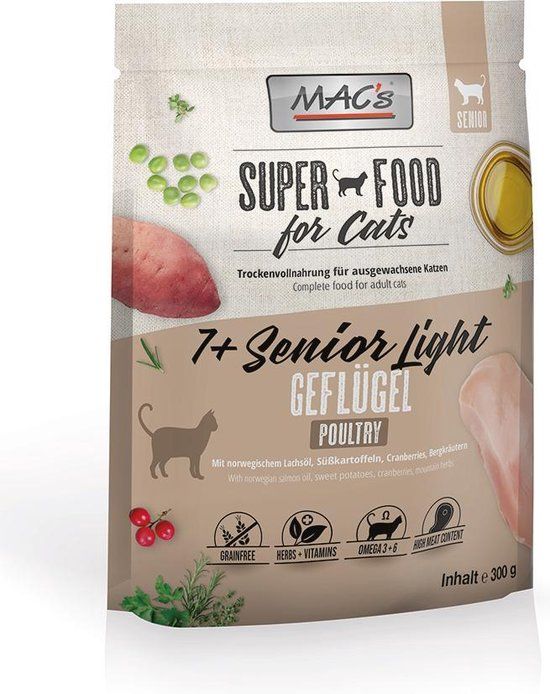 MAC's 7+ Senior Light Kattenvoer - 300 g