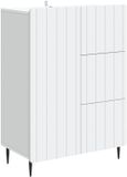 vidaXL Dressoir Wit 66 x 34,5 x 91,5 cm Bewerkt hout