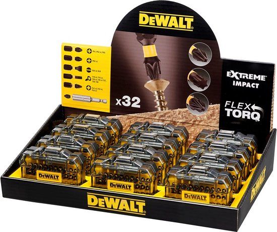 DeWalt Accessoires DEWALT 32-delige Torsion Compacte Schroefbitset - DT70523TM-QZ - 12 stuks