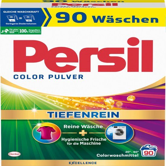 Persil Waspoeder Color - 90 Wasbeurten - Gekleurde Was - Krachtige Vlekverwijdering - Hygiënische frisheid