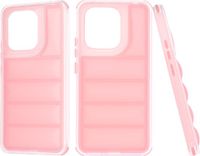 Techsuit Hoesje geschikt voor Xiaomi Redmi Note 13 4G - Wave Shield Shockproof Hard Case Back Cover - Roze