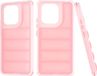 Techsuit Hoesje geschikt voor Xiaomi Redmi Note 13 4G - Wave Shield Shockproof Hard Case Back Cover - Roze