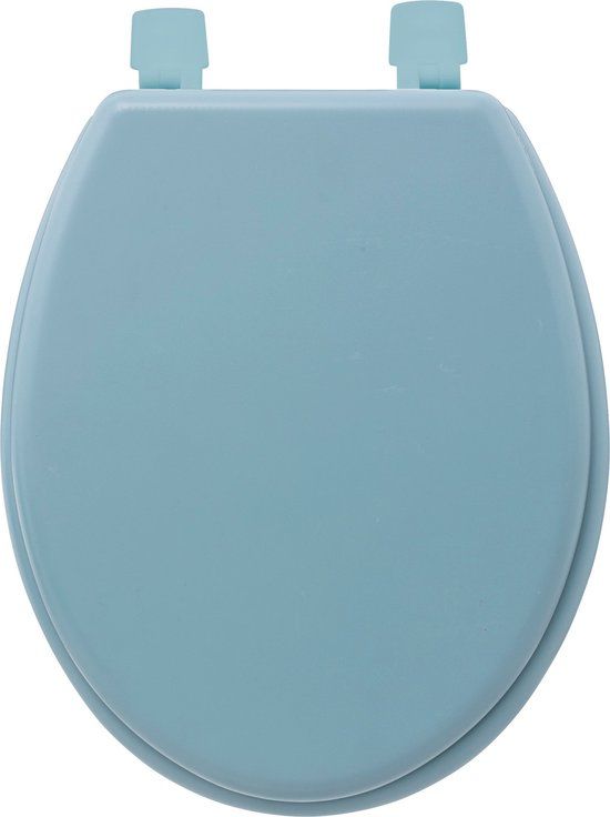 5Five Cotton Colors Toiletbril - 36x48x5cm - Artic - Blauw