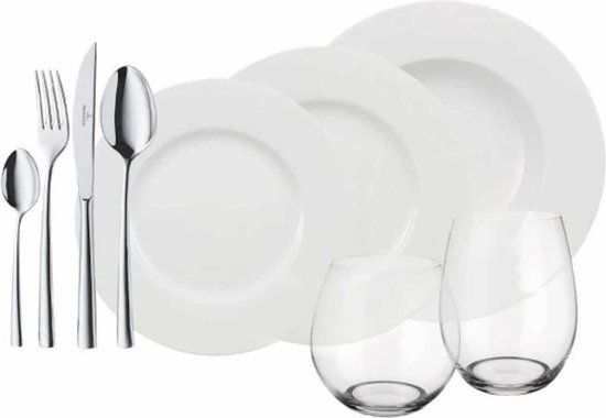 Villeroy & Boch Wonderful World White Serviesset - 36-delig - 4 personen