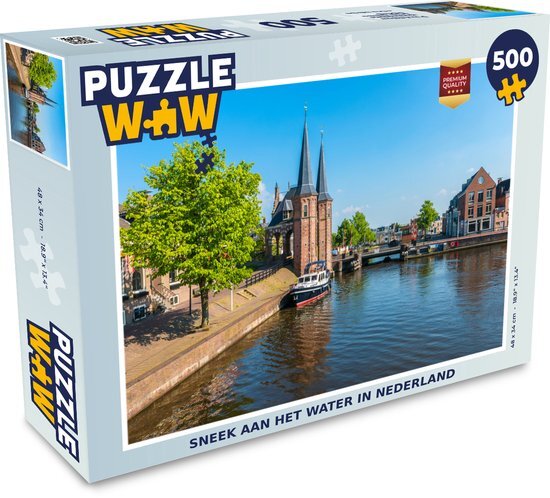 MuchoWow Puzzel Sneek aan het water in Nederland - Legpuzzel - Puzzel 500 stukjes