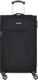 NOWI Edinburgh 4 wielen Trolley 75 cm - Zachte bagage - TSA slot - zwart