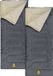 Abbey Camp slaapzak - 2-pack - dekenmodel - grijs - 210 x 85 cm - extra ruim