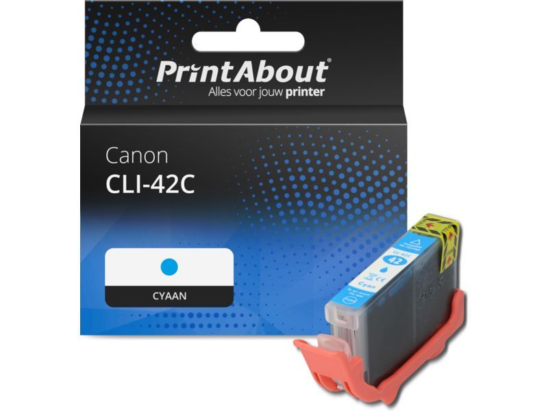 PrintAbout Inktcartridge CLI-42C Cyaan geschikt voor Canon