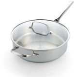 BK Sparkling Uncoated Hapjespan met deksel 28cm