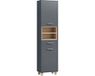 Homcom meuble de salle de bain 40x24x160cm MDF gris