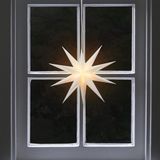 Merkloos 3D Kerstster Lamp Decoratie voor Raam - Witte Advent Ster 35cm