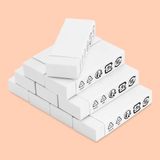 Amazon Basics Witte gum, blokvorm, 10 stuks