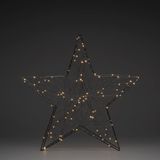 Konstsmide Kerstster 100 Led Ip20 60 X 60 Cm Staal Amber/zwart
