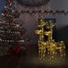 VidaXL Kerstdecoratie rendier, 2 stuks, 60x16x100 cm, acryl