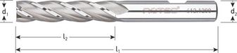 Rotec HSS-E Vingerfrees, lang, ø25