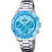 Festina F20693/3 Dames Polshorloge Blauw Stalen Band Chronograaf Ceramic