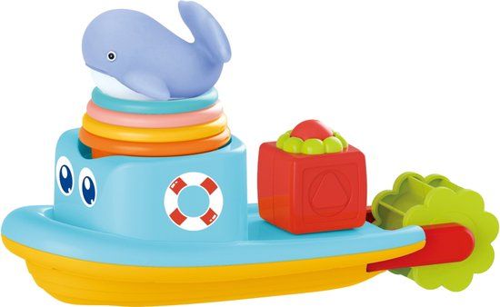 Eco Toys Boot Blauw Badspeeltje - Blauw, multicolor - Kunststof - 12+ maanden