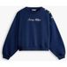 Tommy Hilfiger Bouton Doré Script Terry Bleu Nuit Foncé