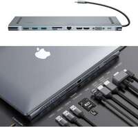 BASEUS Notebook 11-in-1 USB-C Hub Station - grijs grijs