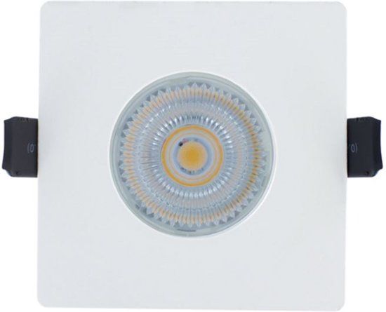 Philips Fiona IP65 LED Inbouwspot - Vierkant - Wit - Koel Wit - Dimbaar - 4.9W