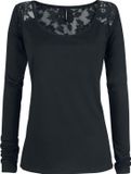 Rotterdamned Kandelaar Dames Shirt met lange mouwen - zwart - XL