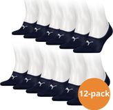 Puma Footies 12 paar - Unisex Invisible Sokken - Navy - Maat 43/46