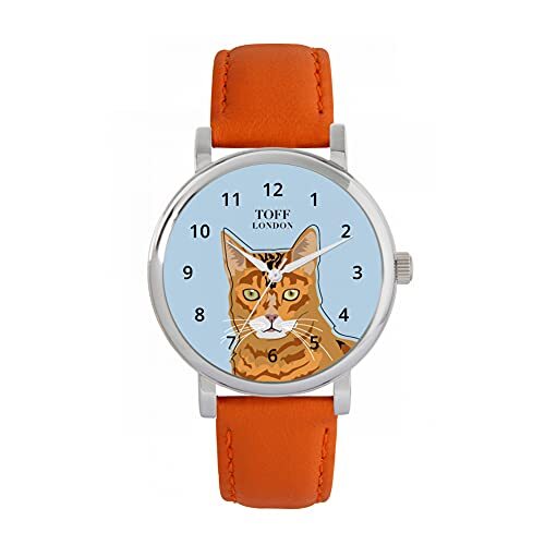 Toff London Ginger Bengal Head Cat Watch