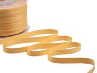 Furlanis - Dubbel satijnen lint, Italiaanse stof - oranje snavel 10 mm x 25 m