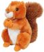 Nature Planet Knuffeldier eekhoorn - zachte pluche stof - veel details - rood - 18 cm