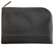 RHODIA 116620C - Etui met Ritssluiting in Imitatieleer - Goud - Maat M (16 x 22 cm)