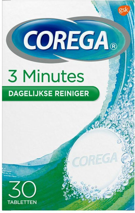 Corega Tabletten - 3 Minuten - 30 Tabletten