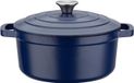 GSW BLUE MAGIC Kochtopf, 24 cm, 3,8 l, fonte, induction, bleu
