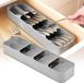 Generiek Organiseur de couverts pour tiroir de cuisine (4 compartiments gris)
