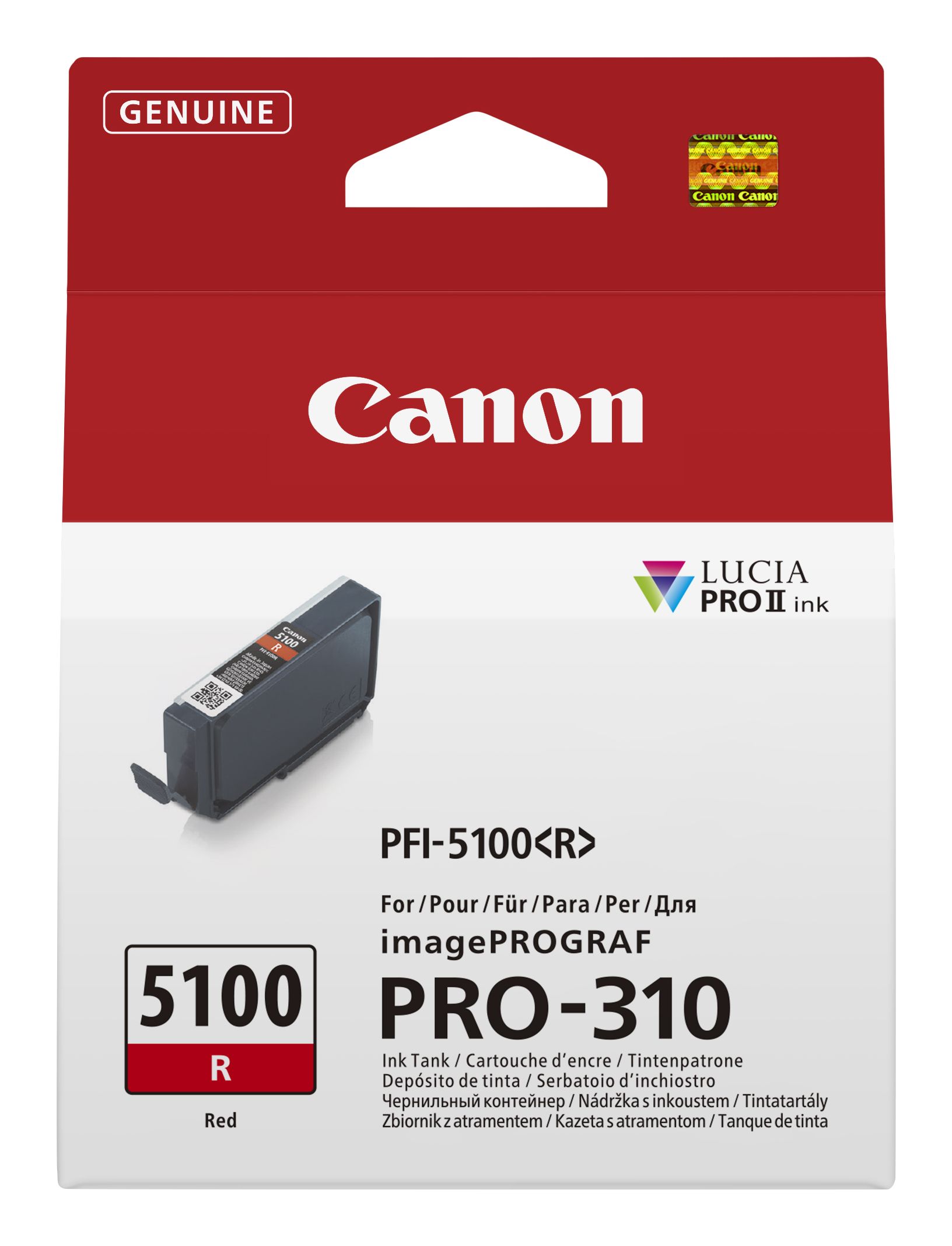 Canon Inktpatroon PFI-5100MBK Rood voor ImagePrograf PRO-310
