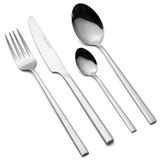 FLORINA Roestvrijstalen Bestekset I 24-delig voor 6 Personen I Eetbestek ASTORIA I Complete Set Vorken Messen Dinerlepels Theelepels I Tafelbestek I Bestekset I Vaatwasmachinebestendig I Kleur: Zilver