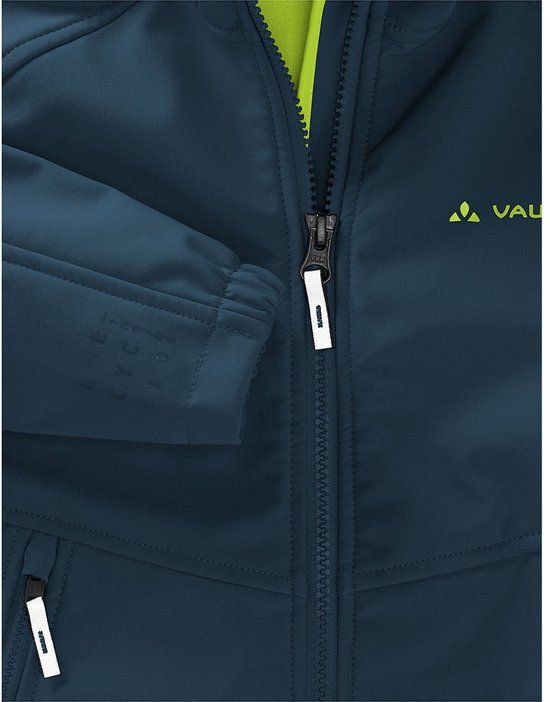 Vaude Rondane IV Softshelljas - Jongens - Blauw - Maat 122-128 cm