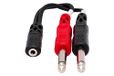 Hosa Stereo Breakout 3.5 MM TRSF naar Dual 1/4" TS