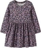 NAME IT Jurk Seal Brown1 Gebloemd Lange mouw Kort Biologisch katoen Kinderen Vrouwen 92